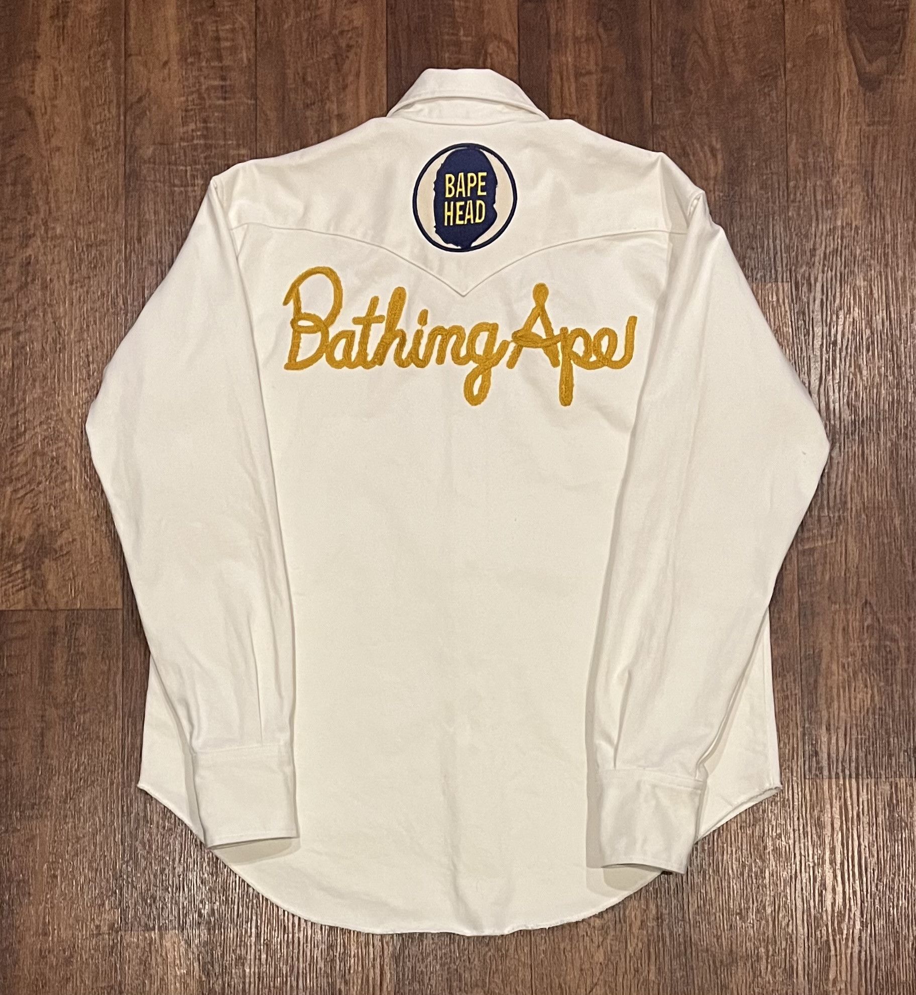 Bape Bape long sleeve work button up shirt Size US M / EU 48-50 / 2 - 2 Thumbnail