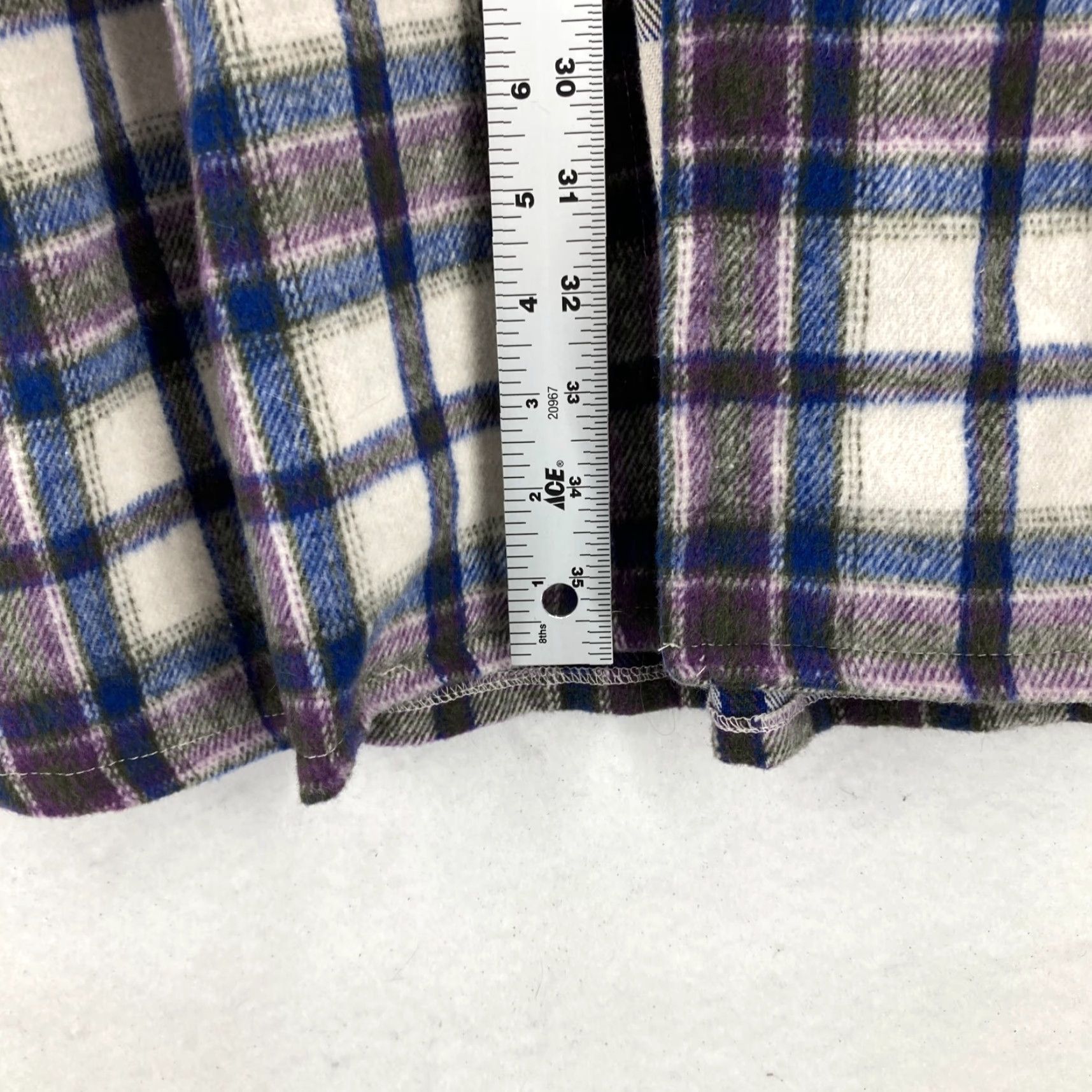 Anthropologie THML Cardigan Sweater Women's XS Blue Plaid Short Sleeve Cozy Soft - Anthropologie THML Cardigan Sweater Women's XS Blue Plaid Short Sleeve Cozy Soft Size XS / US 0-2 / IT 36-38 - 7 Thumbnail