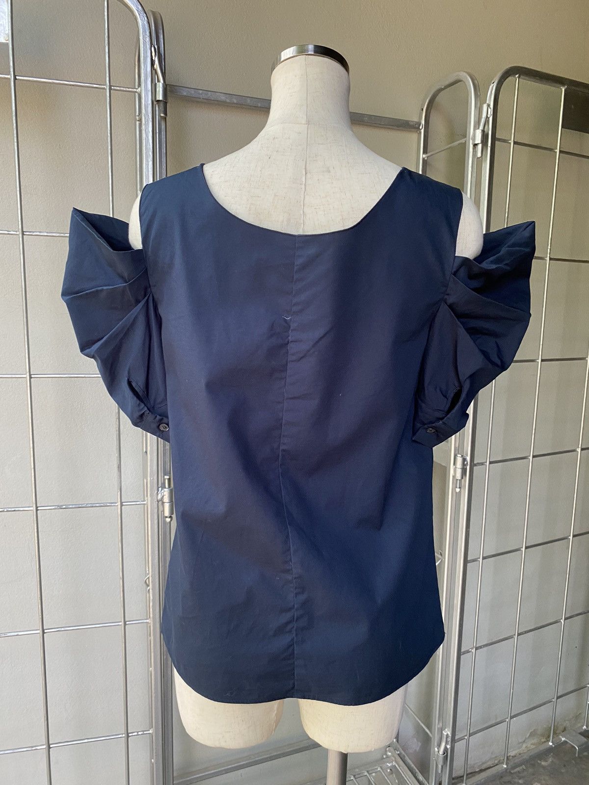 Miu Miu Miu miu navy blouse Size ONE SIZE - 15 Thumbnail