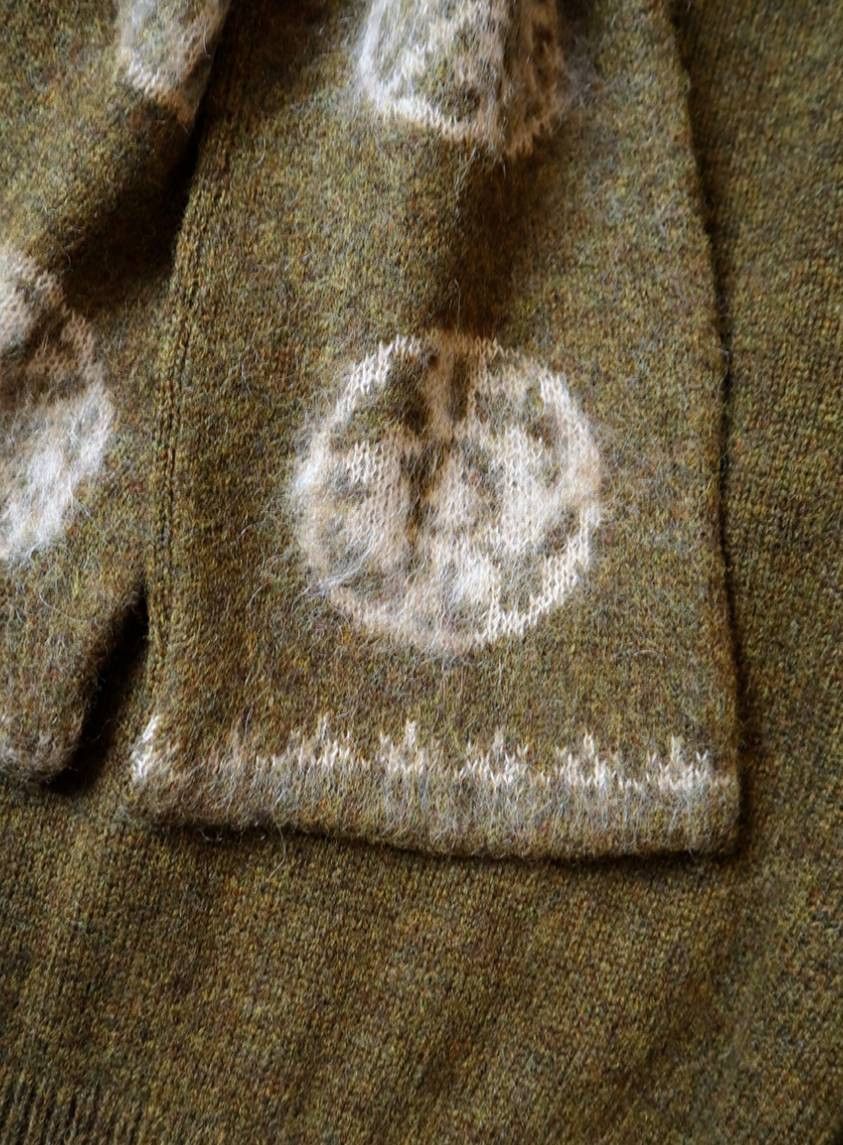Kapital 5G Small pattern knit KESA hooded sweater Size US L / EU 52-54 / 3 - 7 Thumbnail