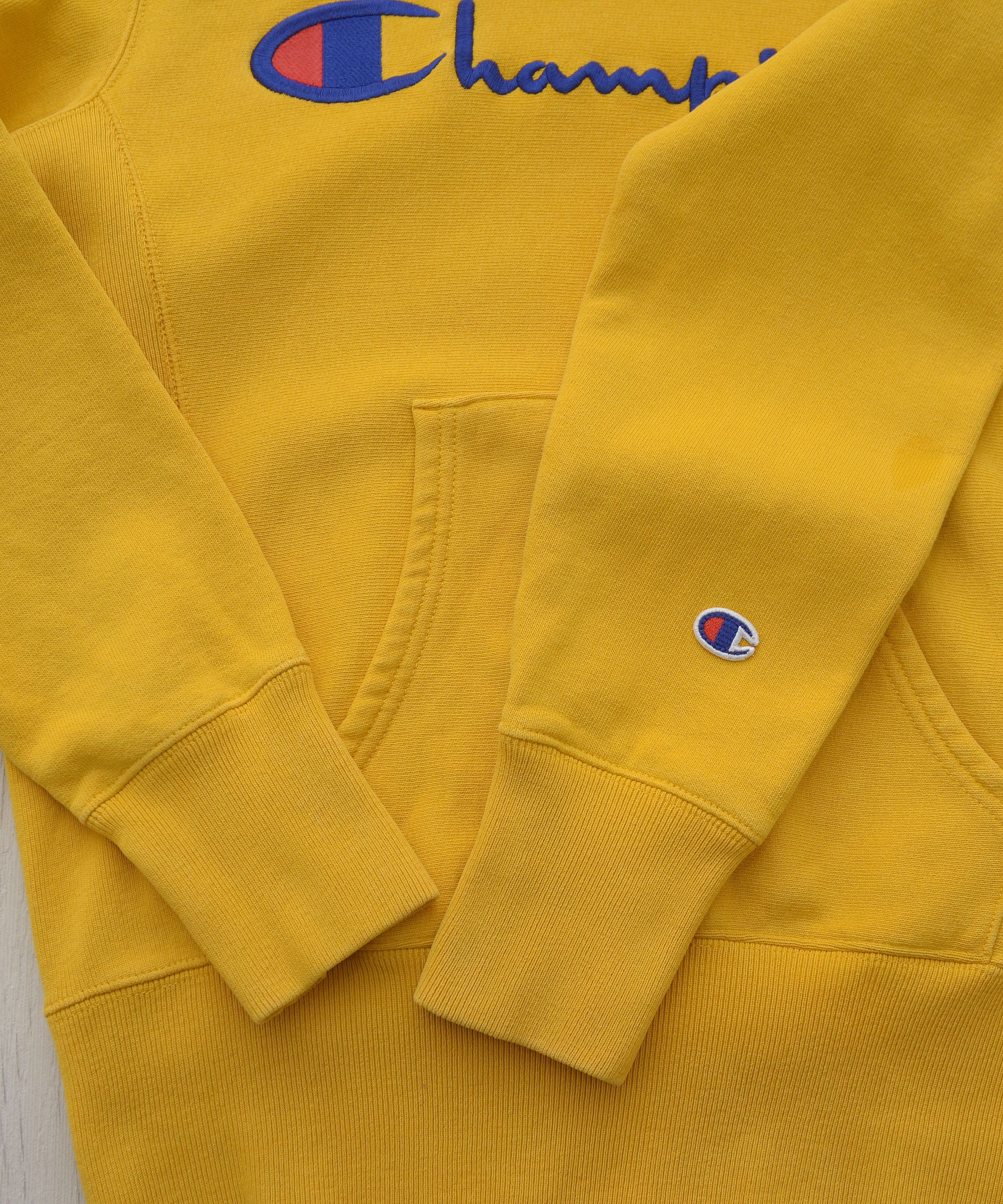 Champion Champion Premium Reverse Weave Big Logo Hoodie yellow UNISEX Size US S / EU 44-46 / 1 - 10 Thumbnail