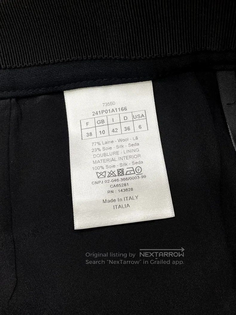 Dior Dior Black belt tie skirt pants Size 25" / US 0 / IT 36 - 6 Thumbnail