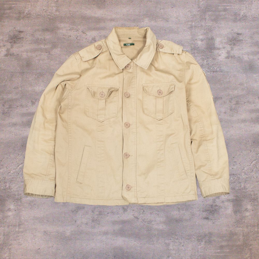 Japanese Brand Vintage Y2K 2000's R.A.G OG 107 Trucker MIltary Tan Jacket Size US M / EU 48-50 / 2 - 1 Thumbnail