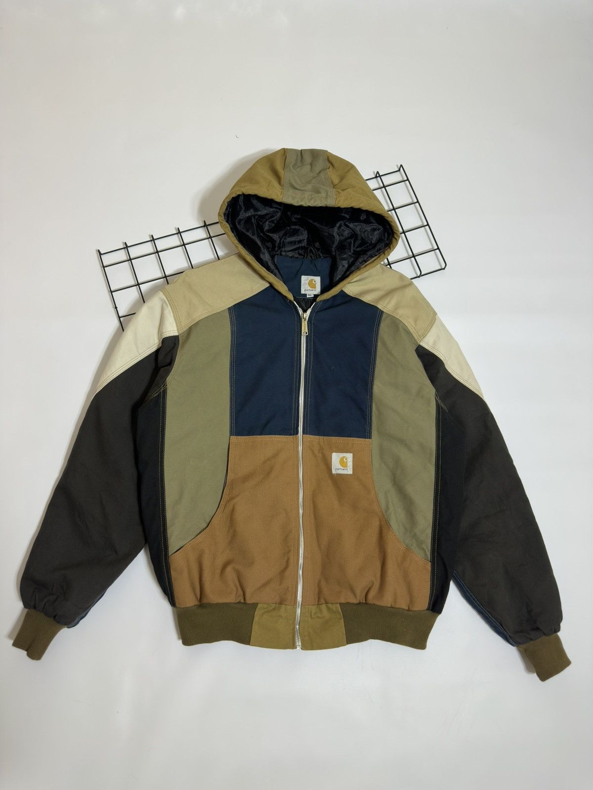 Carhartt Vintage Reworked Carhartt Patchwork Canvas Active Jacket Size US XL / EU 56 / 4 - 2 Thumbnail