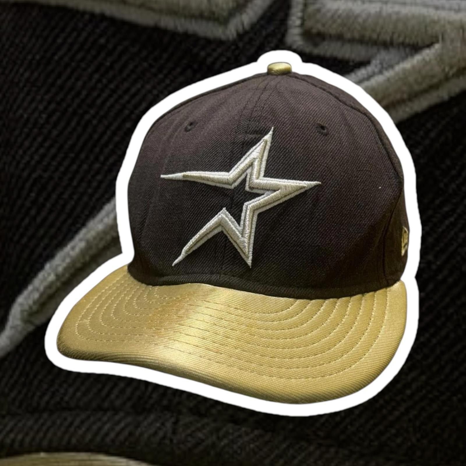 New Era Stylish Black and Gold Cap - Star Logo Size ONE SIZE - 1 Thumbnail