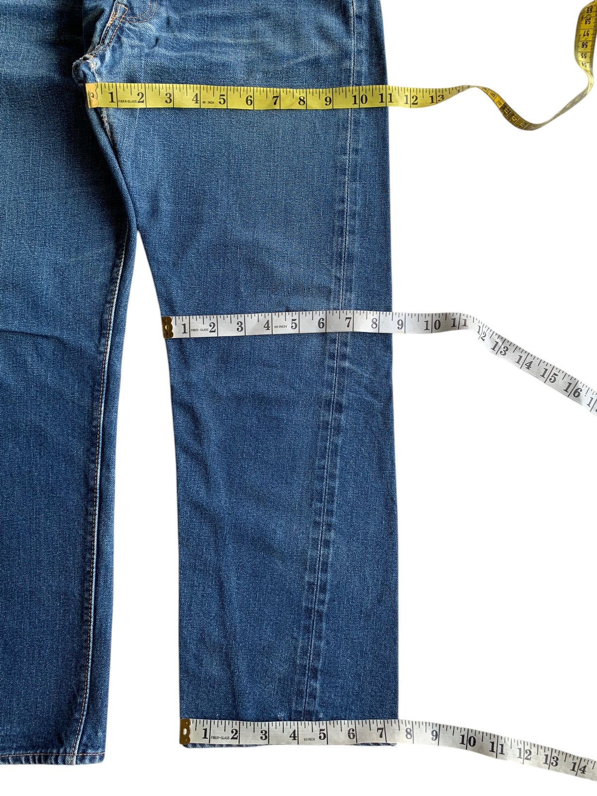 Japanese Brand × RESOLUTE × Vintage VINTAGE RESOLUTE 710 SELVEDGE BUTTON FLY DISTRESSED DENIM Size US 30 / EU 46 - 19 Thumbnail