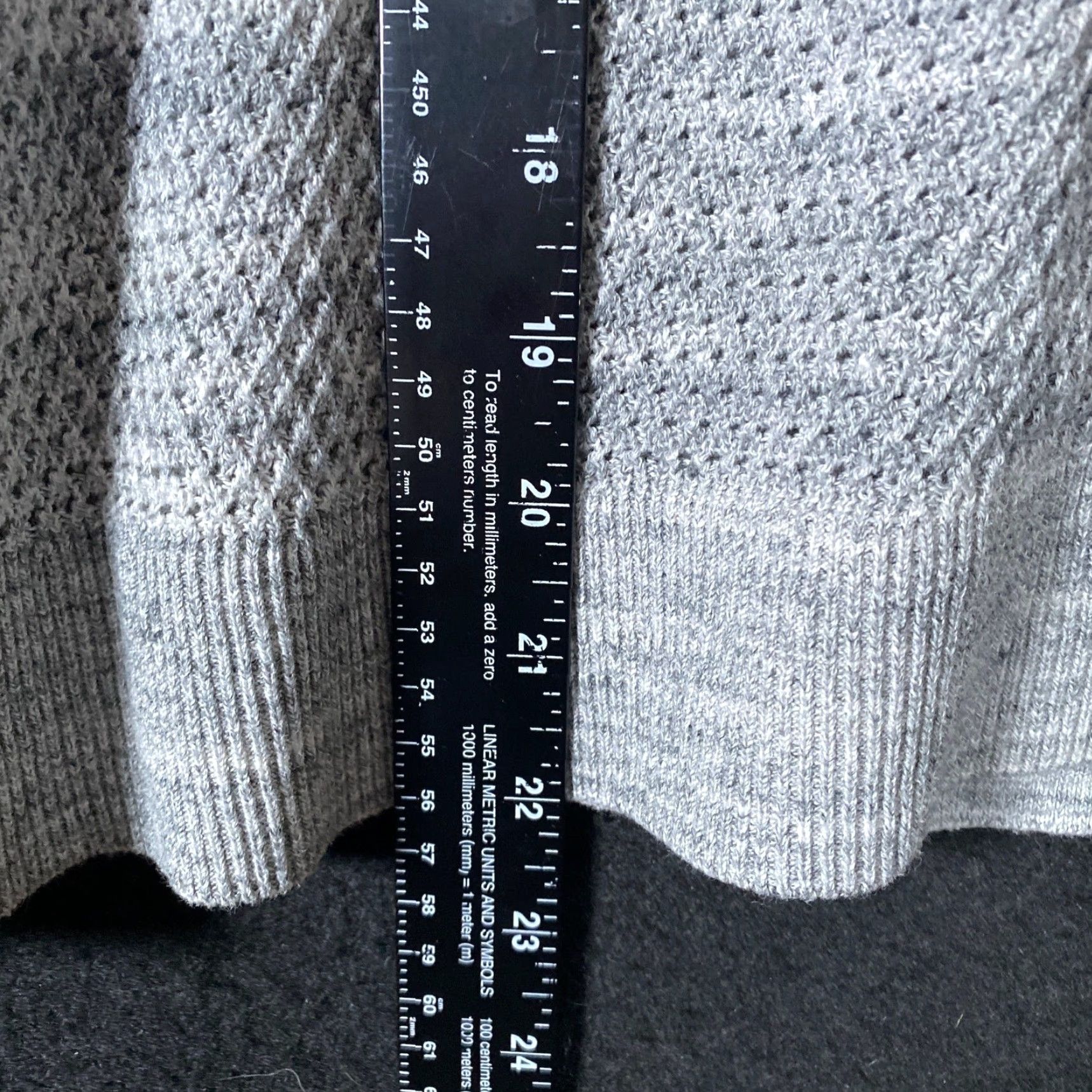 Loft VINTAGE Ann Taylor Loft Womens Sweater Gray Petite Crew Neck Knitted Long Sleeve LP Size L / US 10 / IT 46 - 7 Thumbnail