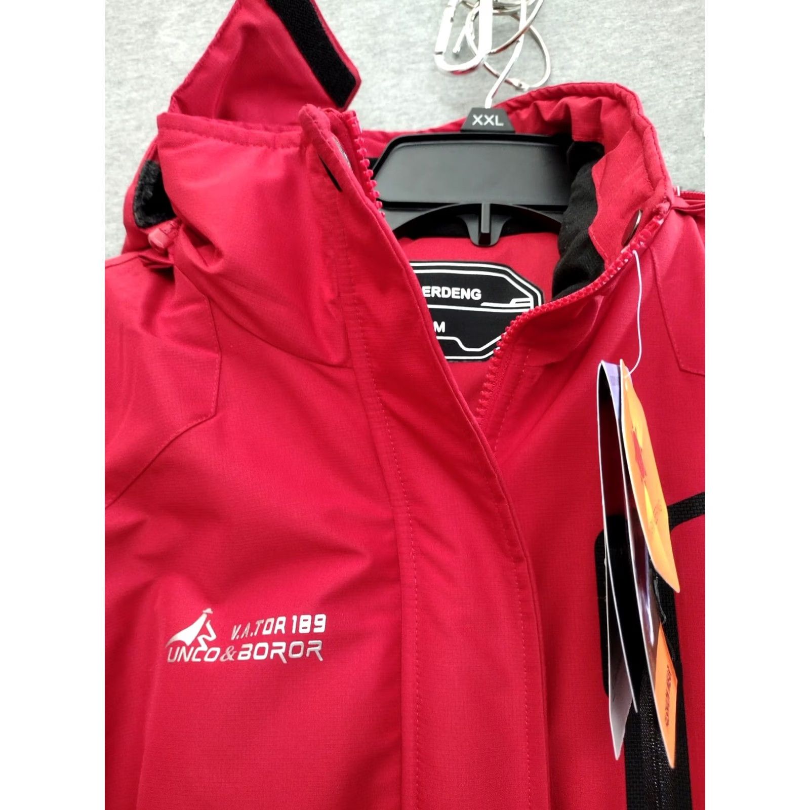 Vintage MOERDENG Jacket Winter Waterproof Hooded Full Zip M Red Mens Size US M / EU 48-50 / 2 - 4 Thumbnail