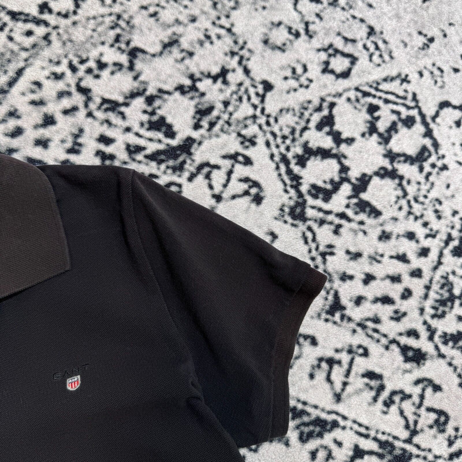 Gant × Vintage Vintage Gant Unisex Black Cotton Polo Shirt Size M Y2K 90s Size US M / EU 48-50 / 2 - 6 Thumbnail