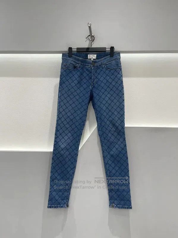 Chanel Chanel Blue Cotton Women’s Denim Pants . Size 35" - 1 Thumbnail