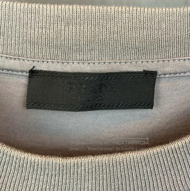 Prada Prada Grey Graphic Print Short Sleeve T-Shirt. Size US XS / EU 42 / 0 - 2 Thumbnail