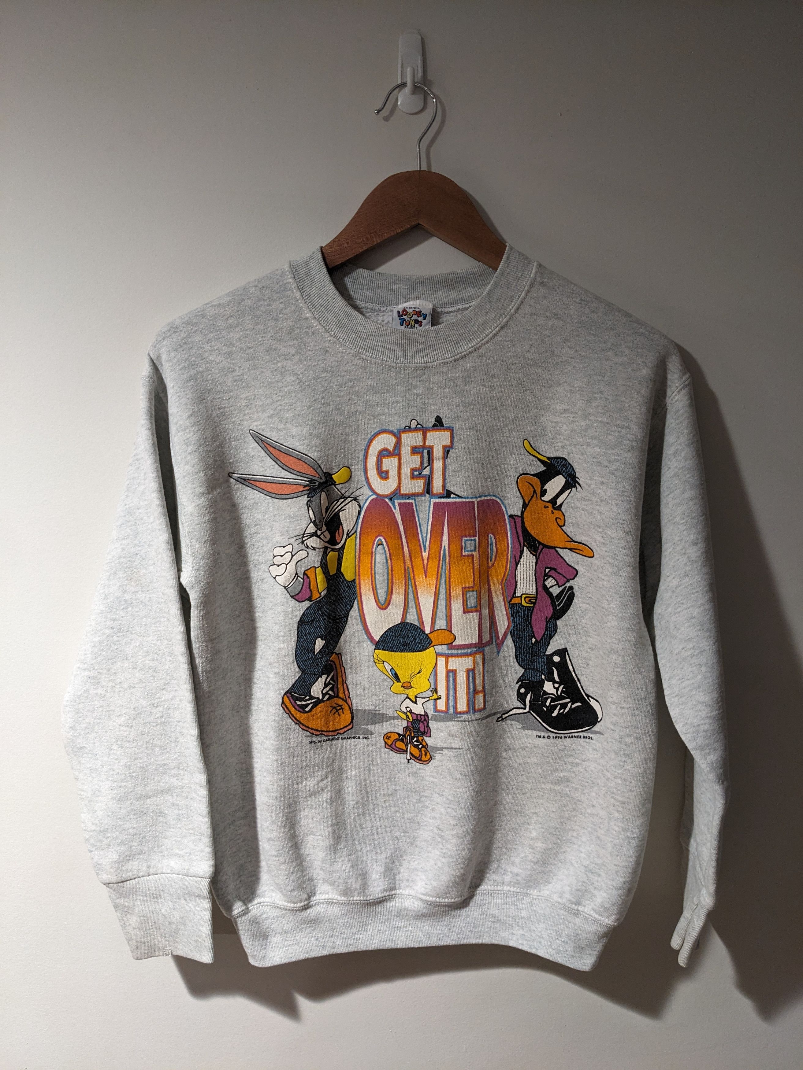 Cartoon Network × Vintage Vintage 1996 Looney Tunes Get Over It YOUTH Large Sweatshirt Size US L / EU 52-54 / 3 - 1 Thumbnail