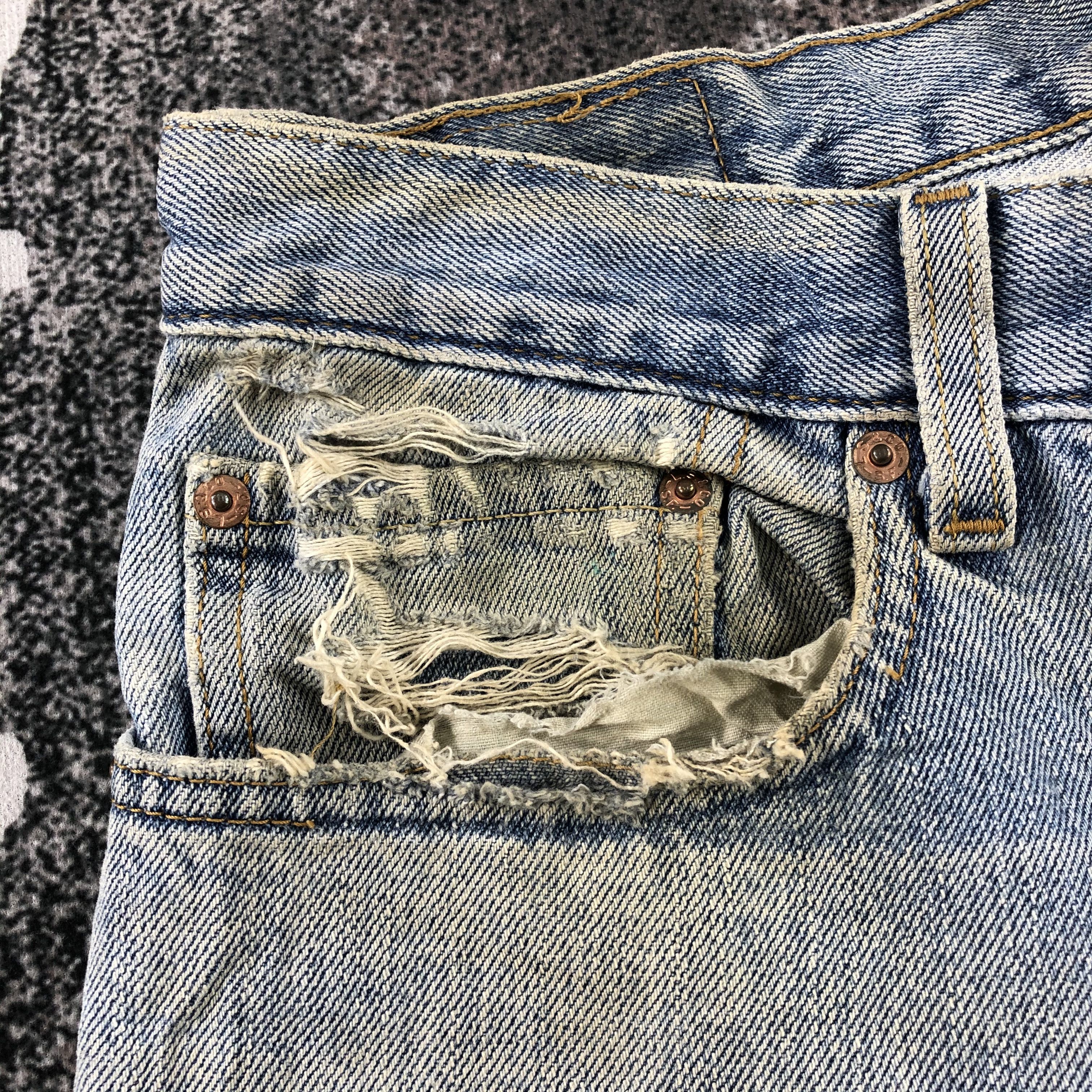 Levi's Vintage Levis 505 Jeans Dirty Medium Wash KJ1104 Size US 34 / EU 50 - 11 Thumbnail