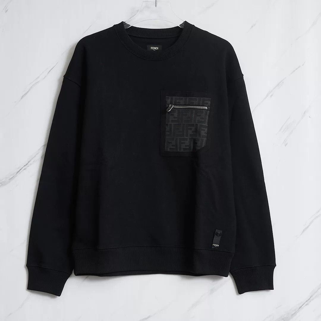 Fendi Fendi Men's Pocket Zip Sweatshirt Size US M / EU 48-50 / 2 - 1 Thumbnail