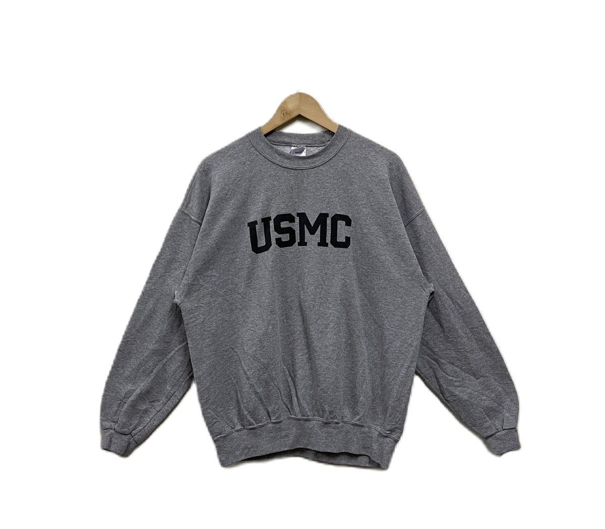Vintage Vintage 90s USMC Sweatshirt Pullover Size US XL / EU 56 / 4 - 1 Thumbnail