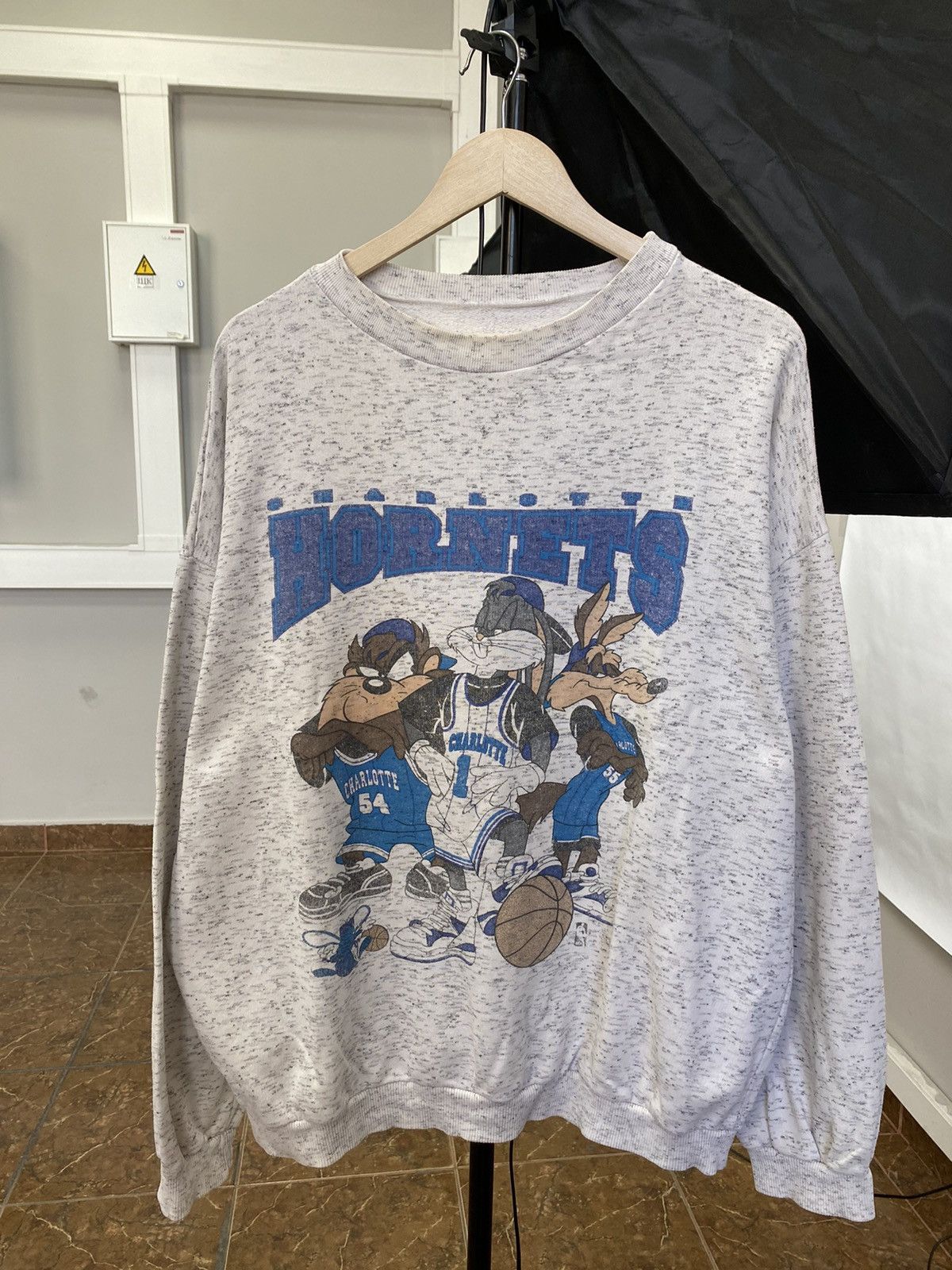 Vintage Vintage 1990 Charlotte Hornets NBA Looney Tunes Sweatshirt