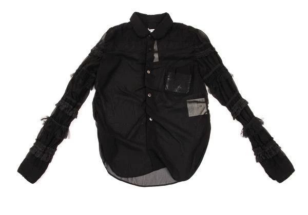 Comme des Garcons Comme Des Garcons Black Vintage See-Through Shirt Size S / US 4 / IT 40 - 2 Thumbnail