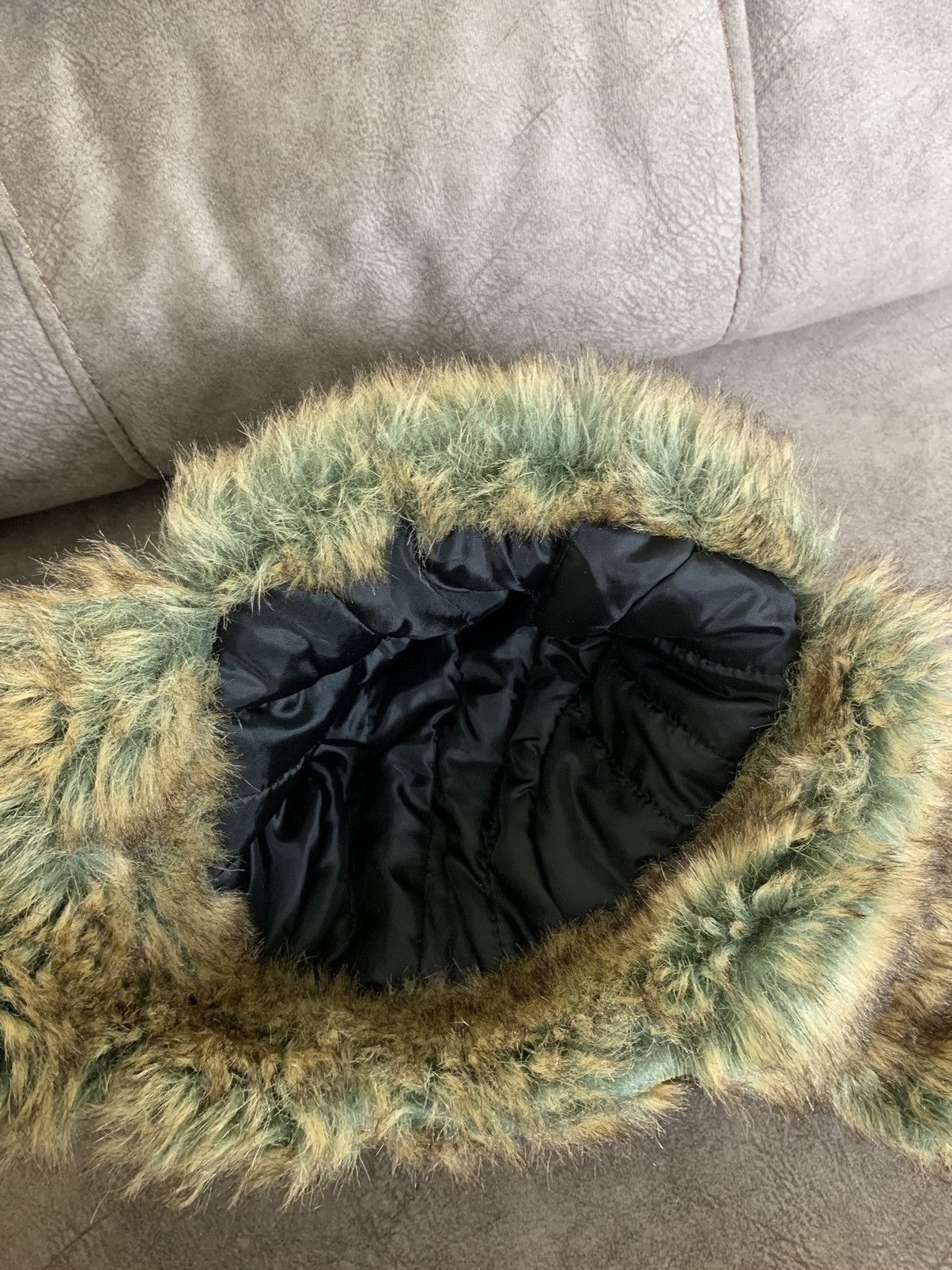 Japanese Brand Y2K Camo Ushanka Hat Size ONE SIZE - 12 Thumbnail