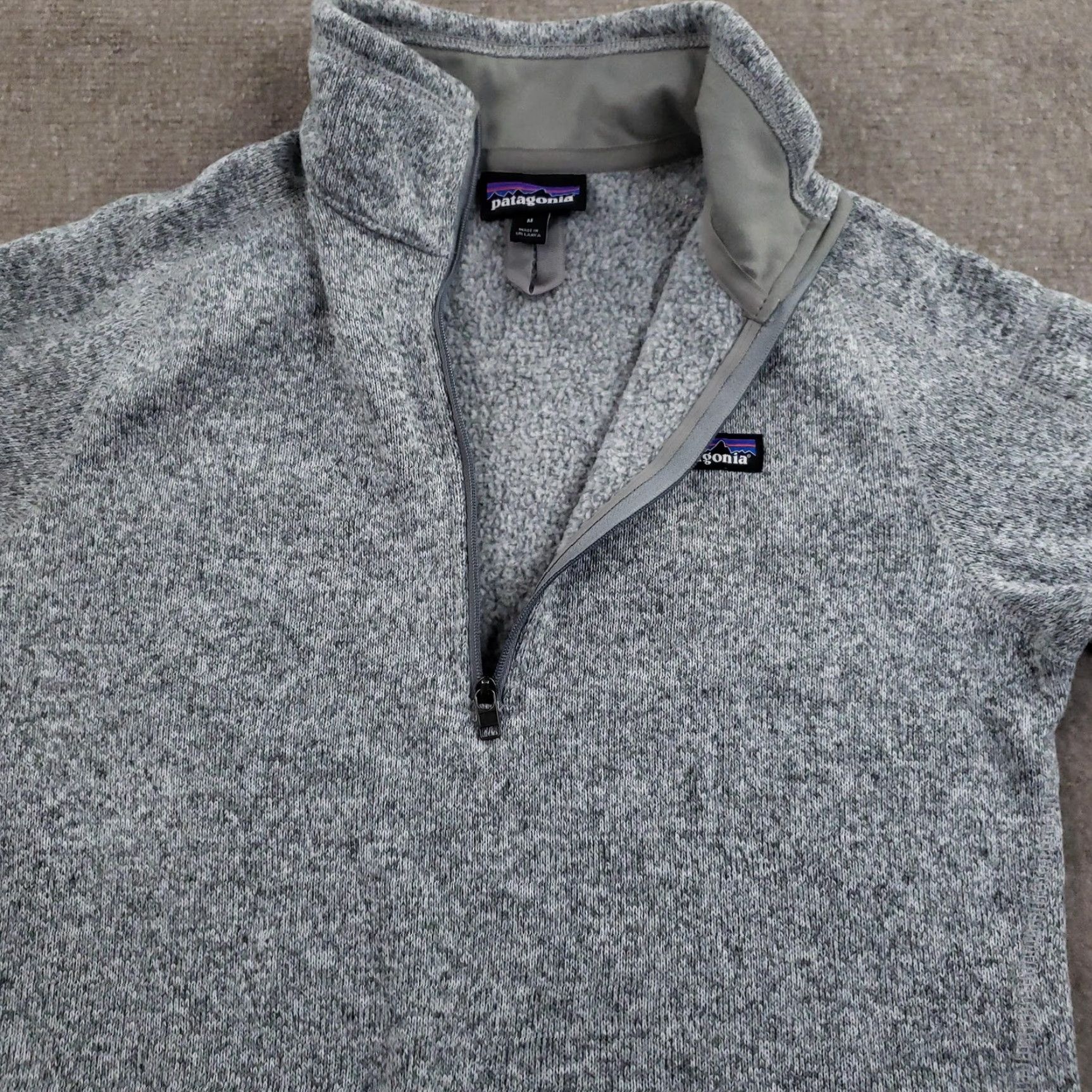 Patagonia Patagonia Sweater Womens Medium Gray Better Sweater 1/4 Zip HBA Patch 25618 Size M / US 6-8 / IT 42-44 - 6 Thumbnail
