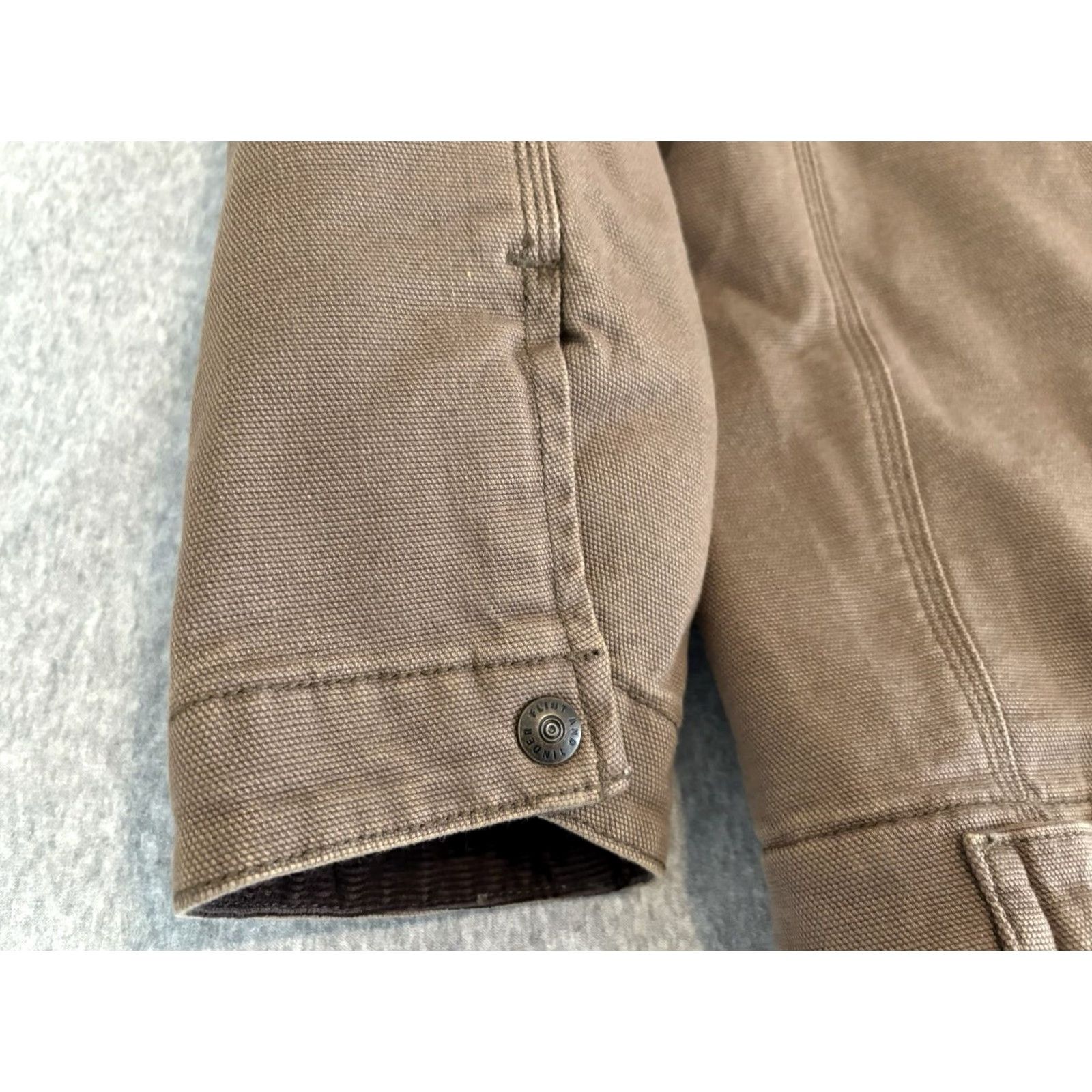 Flint And Tinder Flint and Tinder Jacket Brown Trucker Full Zip Mens 2XL 2XL Size Regular Cotton Blend Solid Collared- Vietnam Shirt? Size US XXL / EU 58 / 5 - 7 Thumbnail
