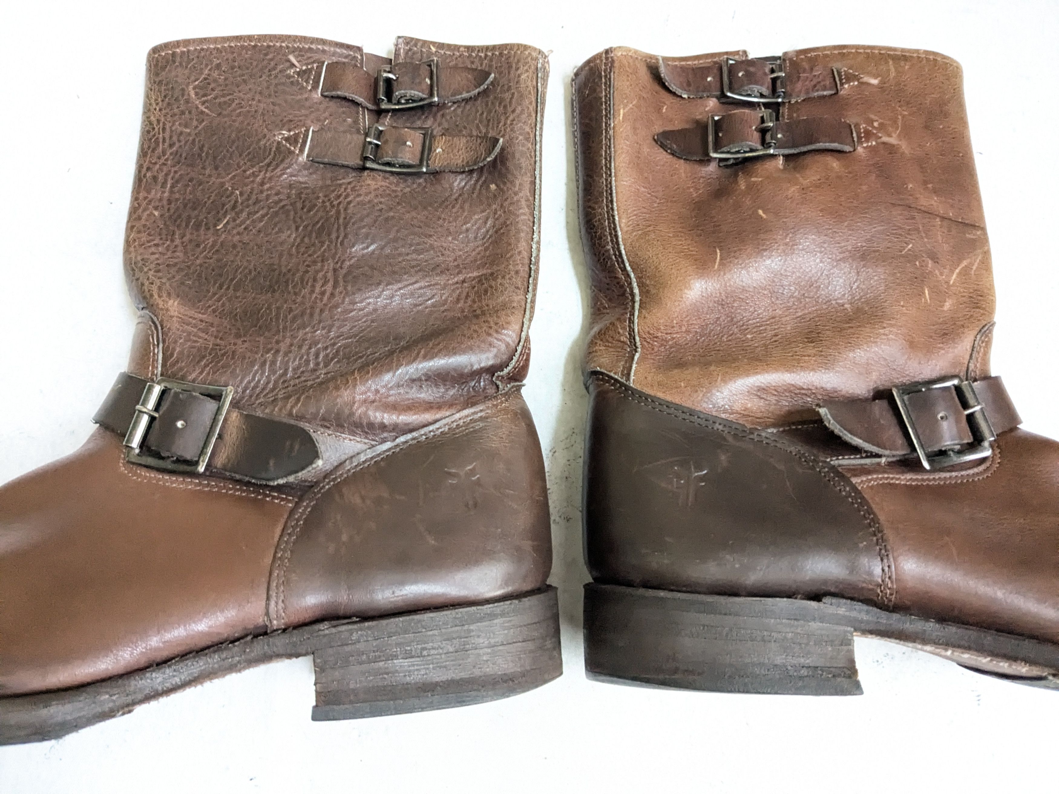 Frye Frye Engineer Boots Brown Leather 10.5 M Buckle Size US 10.5 / EU 43-44 - 5 Thumbnail