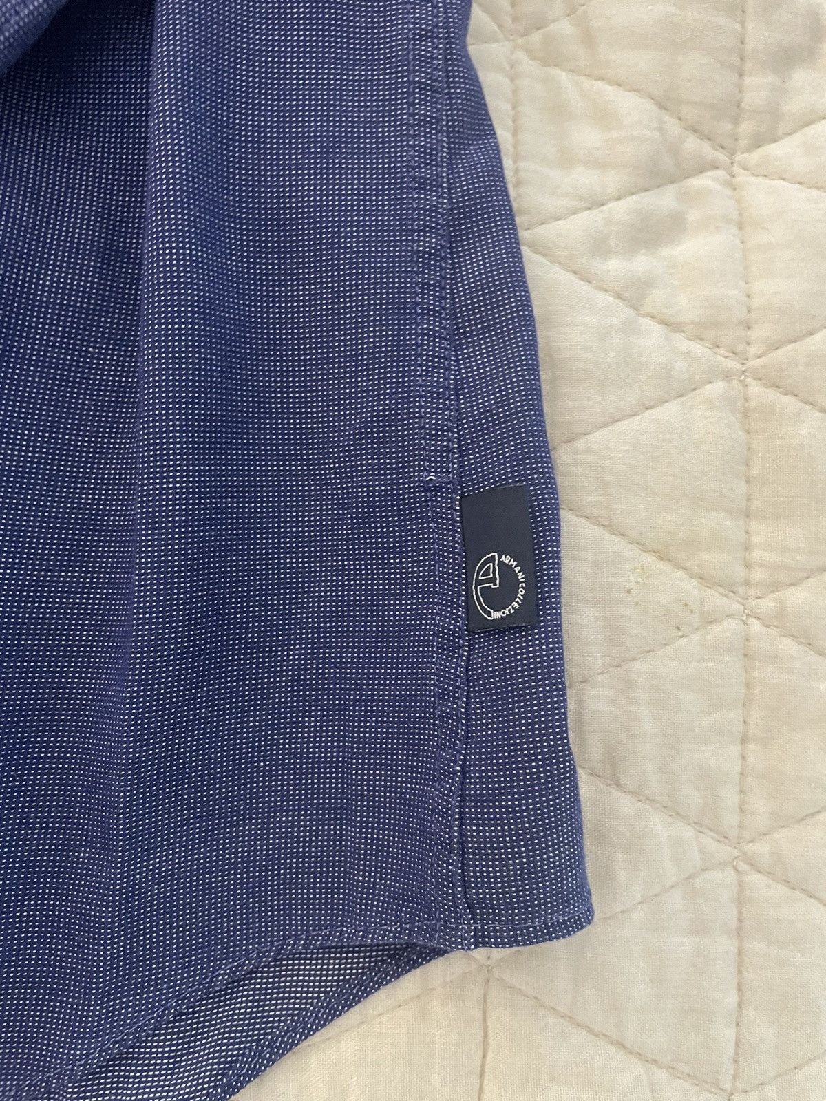 Armani Collezioni Micro Nailhead Shirt Size US XL / EU 56 / 4 - 3 Thumbnail