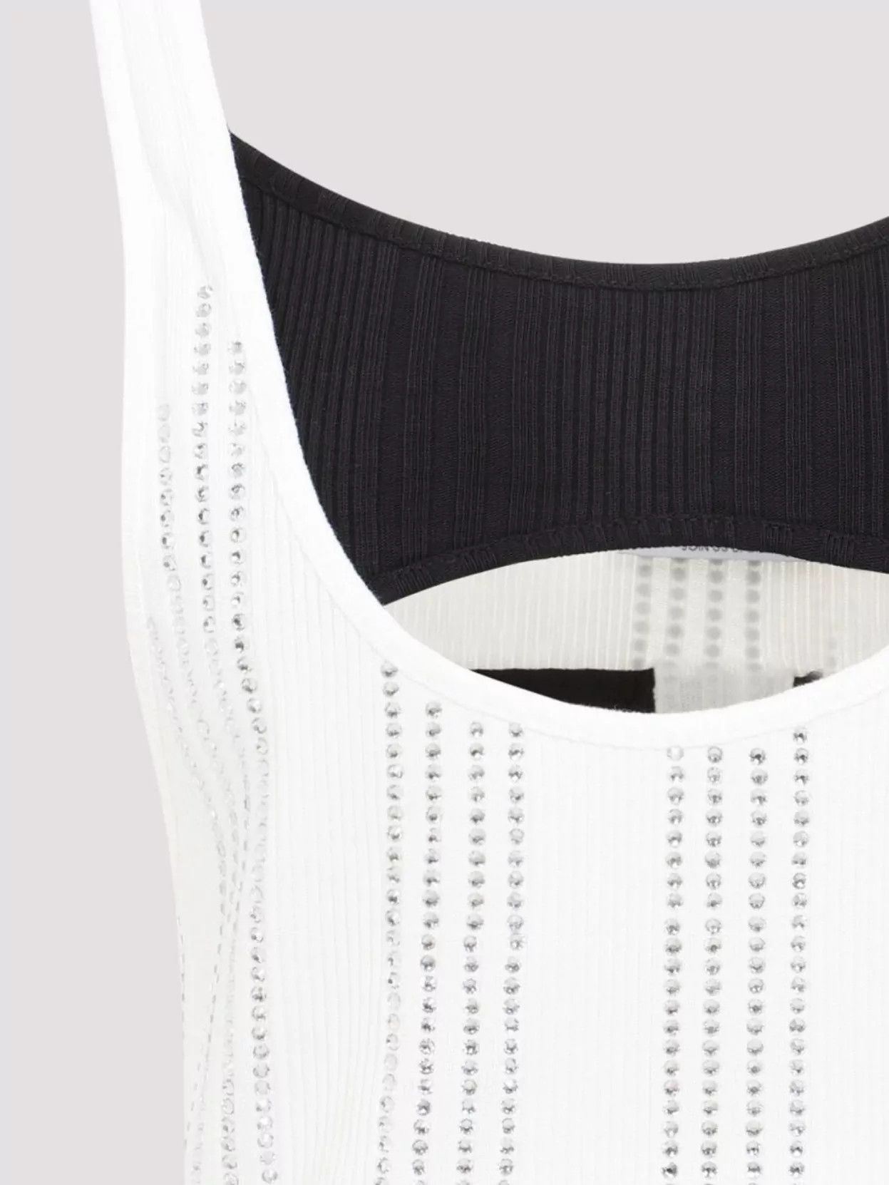The Attico o1mle0426 Embellished Layered Tank Top in White Size S / US 4 / IT 40 - 3 Thumbnail