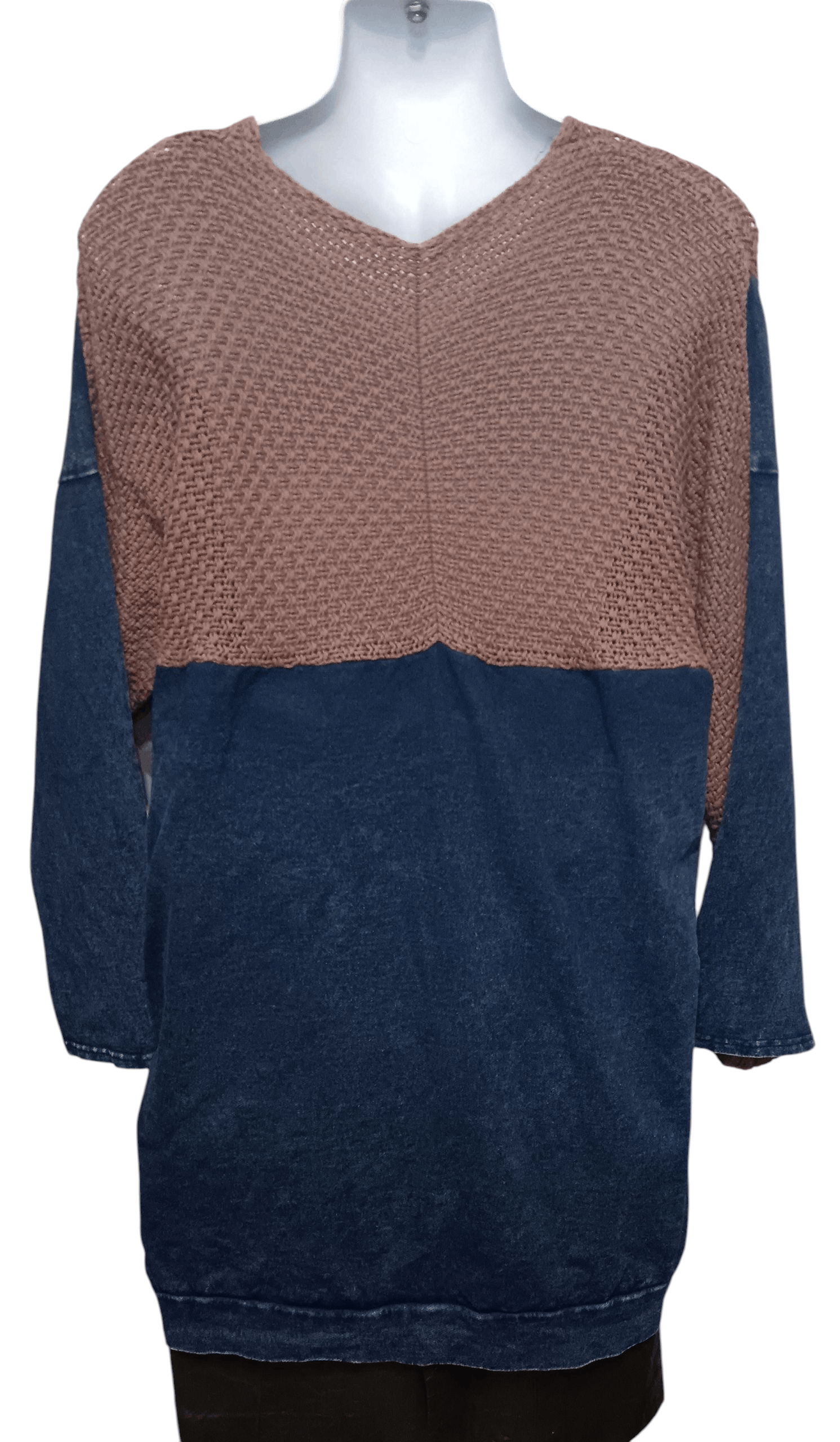 Japanese Brand BOU JELOUD HALF KNIT SWEATER Size XXL / US 16-18 / IT 52-54 - 4 Thumbnail