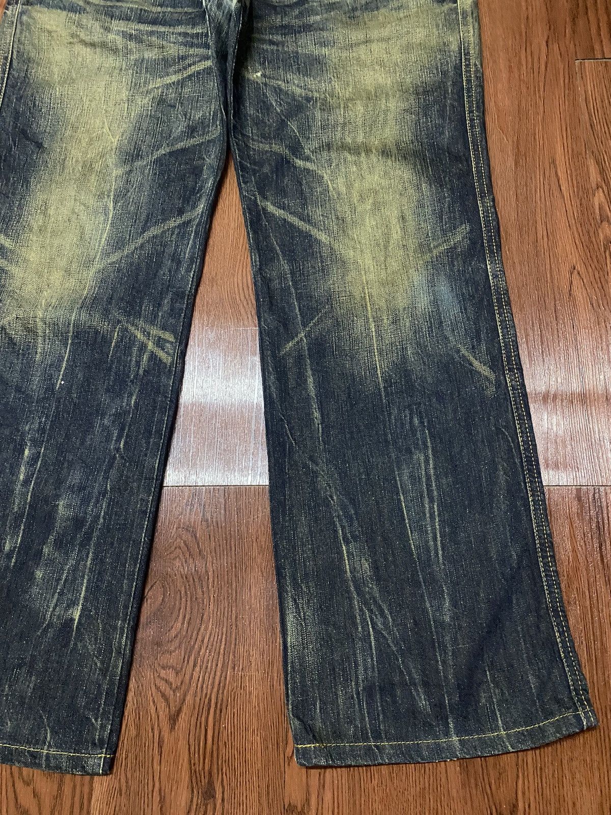 Edwin Vintage Edwin 503 Blue Trip Mud Wash Baggy Style Denim Size US 35 - 6 Thumbnail