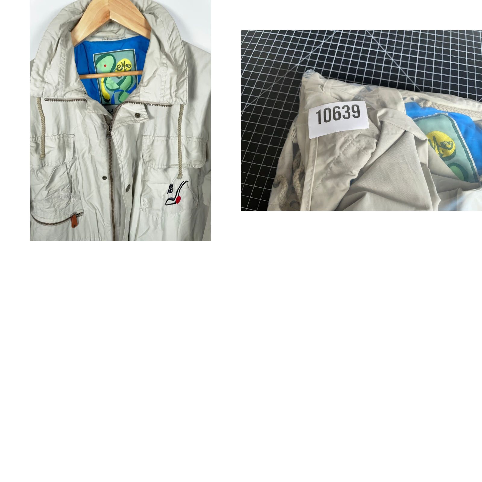 Vintage VINTAGE elho Parka Jacket Beige Nylon XL Men 42 / XL Full Zip Hooded Pockets 90s Retro 90s Mens Size US XL / EU 56 / 4 - 11 Thumbnail