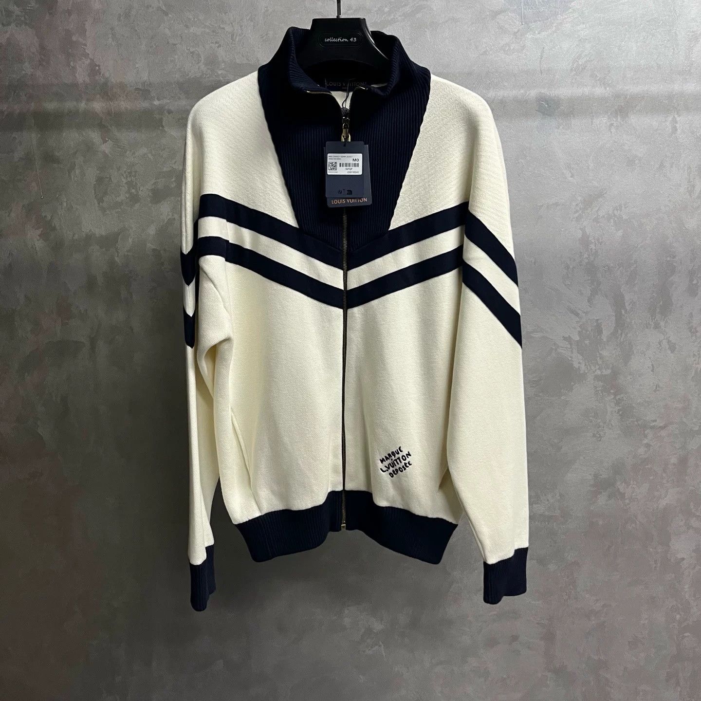 Louis Vuitton Louis Vuitton White Striped Stand Collar Jacket Size US M / EU 48-50 / 2 - 1 Thumbnail
