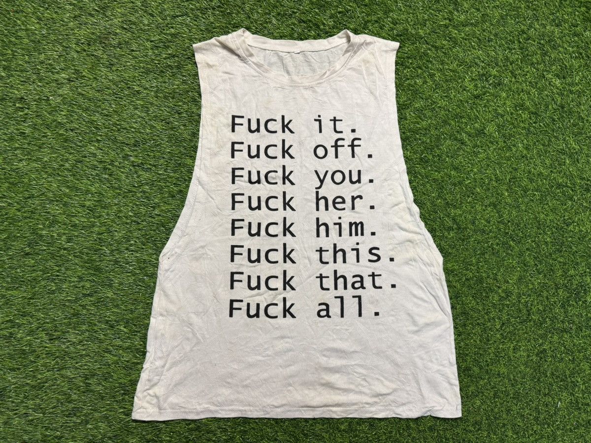 If Six Was Nine assorted tahirt - f**k sleevless Size US S / EU 44-46 / 1 - 1 Thumbnail
