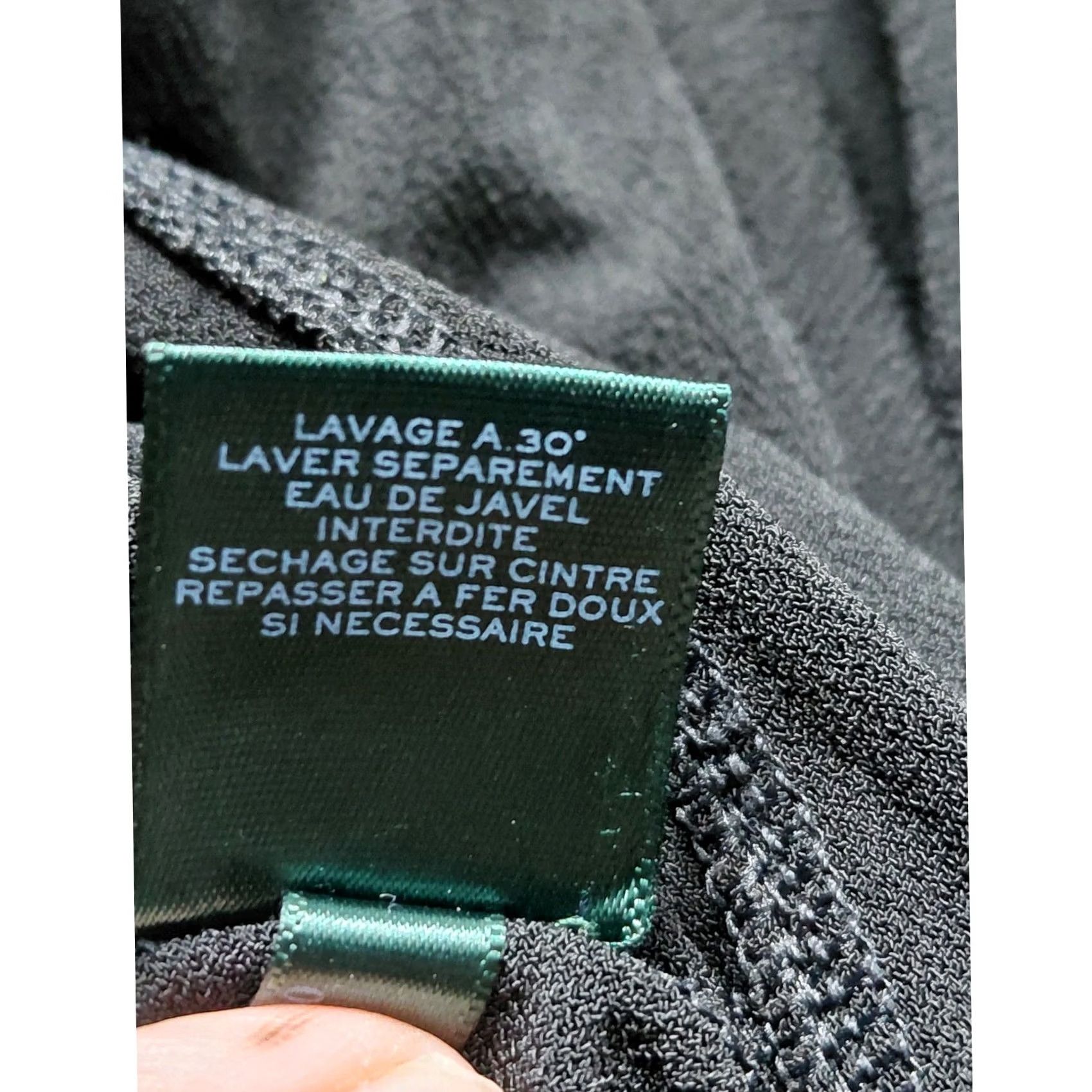 Ralph Lauren LAUREN RALPH LAUREN Dress 3X Black Solid Knit Size XXL / US 16-18 / IT 52-54 - 6 Thumbnail