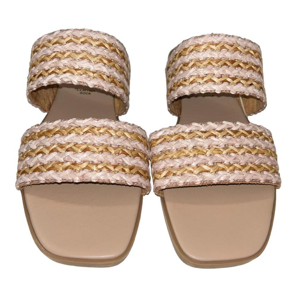 Designer Avellini l NWT Straw Leather Sandals size 9 Size US 9 / IT 39 - 2 Thumbnail