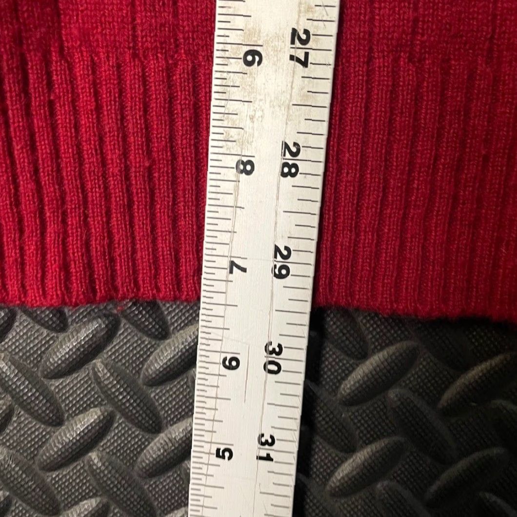 Geoffrey Beene Geoffrey Beene Pullover Sweater V-Neck 100% Cashmere Red Men XXL Big & Tall size 2XL Mens Ribbed Size US XXL / EU 58 / 5 - 4 Thumbnail