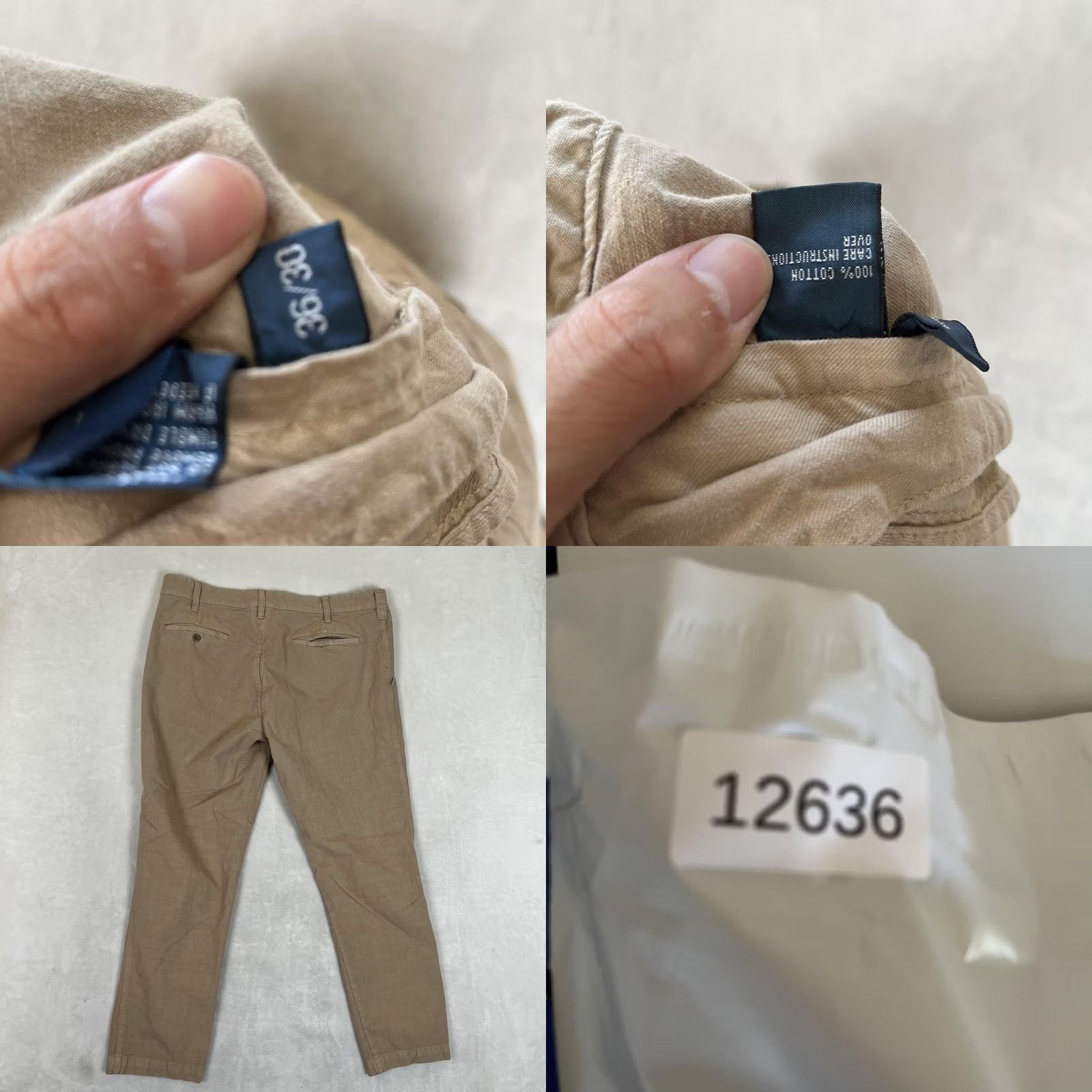 Polo Ralph Lauren Polo Ralph Lauren Chino Pants Mens 36x30 Beige Slim GI Fit Y2K Size US M / EU 48-50 / 2 - 8 Thumbnail