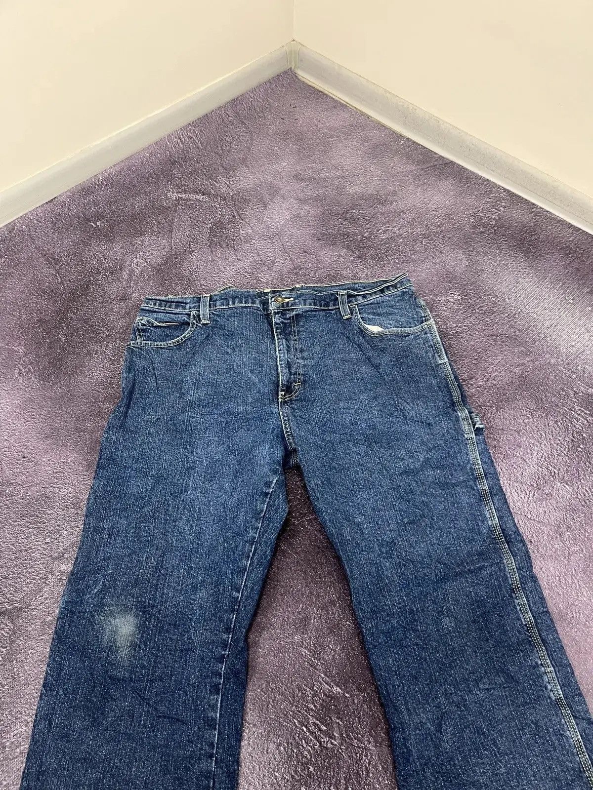 Dickies × Vintage Vintage Dickies Y2K Work Blue Hype Baggy Denim Jeans Size US 36 / EU 52 - 6 Thumbnail