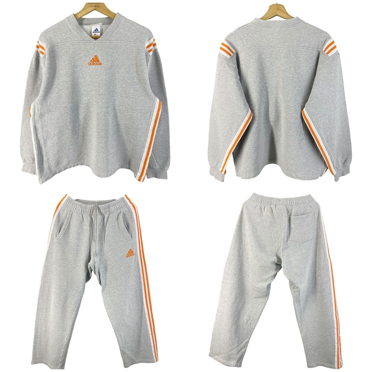 Adidas 1 set Vintage 90's Adidas Sweatshirt + Sweatpant Size US M / EU 48-50 / 2 - 1 Thumbnail