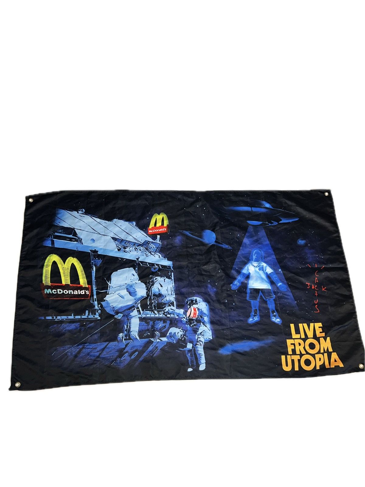 Travis Scott Travis Scott Mcdonald's Live from Utopia Flag Size ONE SIZE - 4 Thumbnail