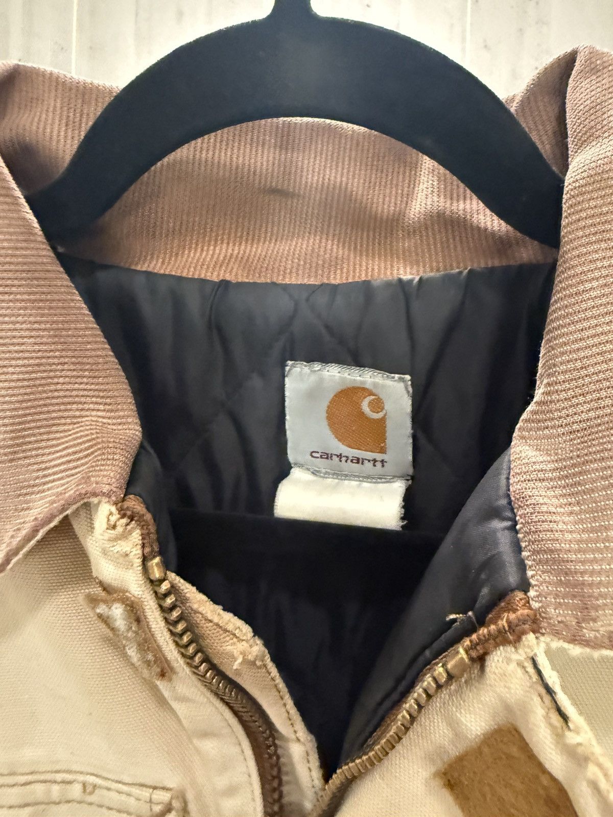 Carhartt Rare-Vintage Carhartt Detroit Jacket – Faded Sandstone Duck Size US L / EU 52-54 / 3 - 9 Thumbnail