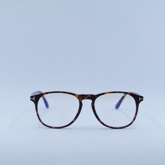 Tom Ford Tom Ford FT5805-B/V 054 Eyeglasses Havana 52mm Square Frame Size ONE SIZE - 6 Thumbnail