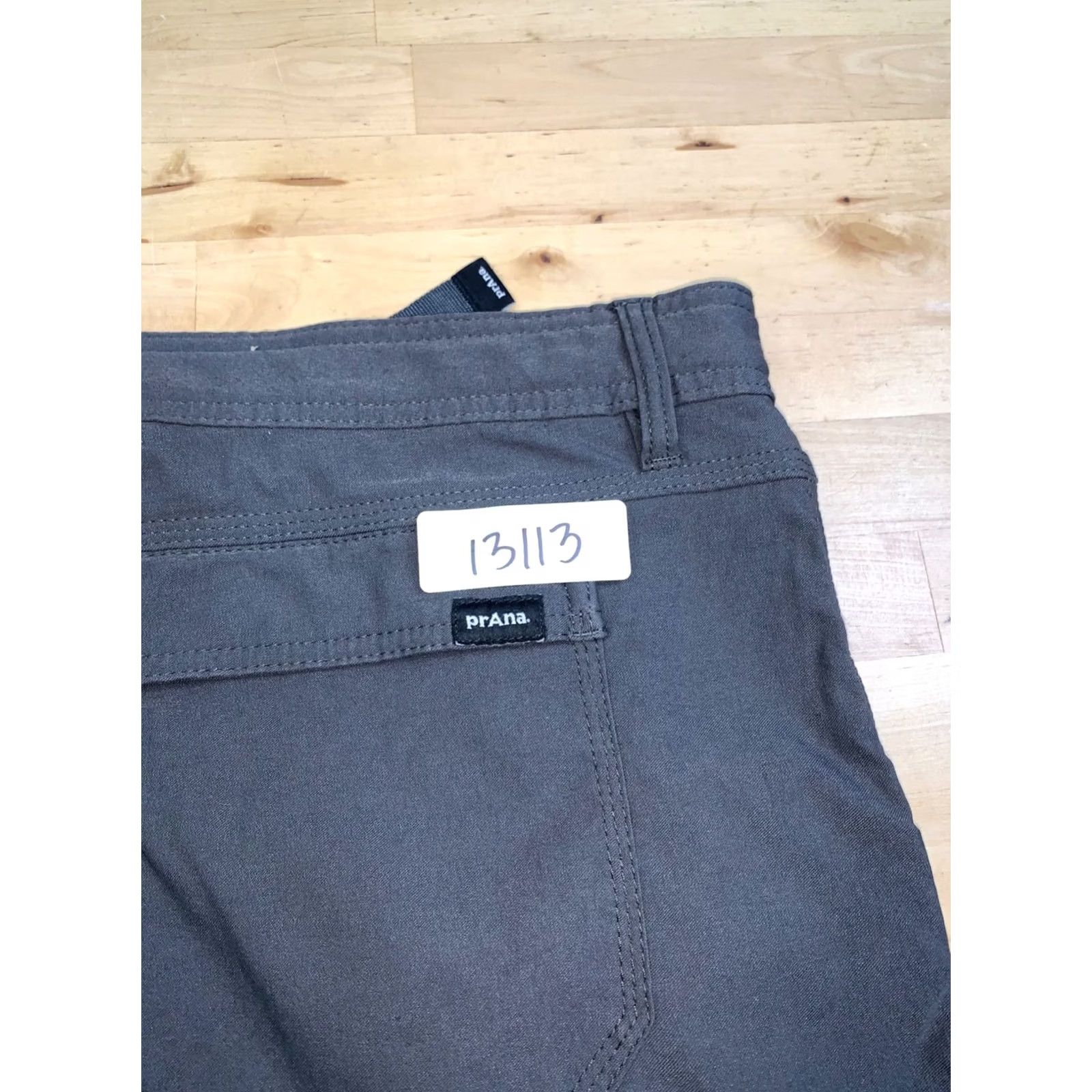 Prana prAna Stretch Zion Pants Men 40x32 Gray Outdoor Hike Camp Belted Roll Up 13113 Size US 40 / EU 56 - 2 Thumbnail