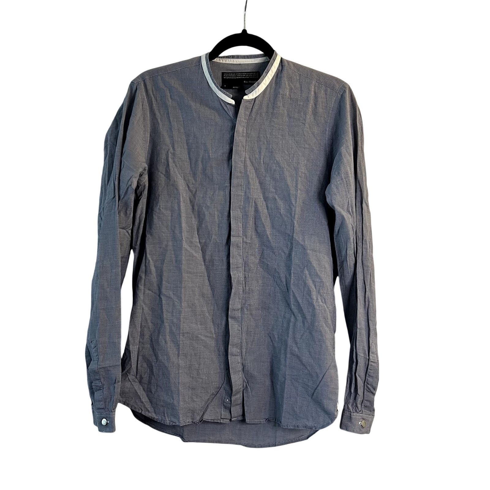 The Kooples The Kooples Fitted button down Shirt size S blue white Size US S / EU 44-46 / 1 - 2 Thumbnail