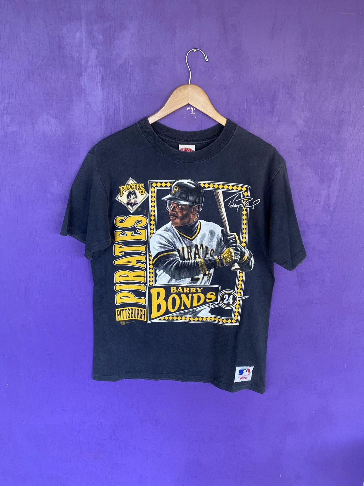 Nutmeg Vintage 1990 Pittsburgh Pirates Barry bonds player tee Size US L / EU 52-54 / 3 - 1 Thumbnail