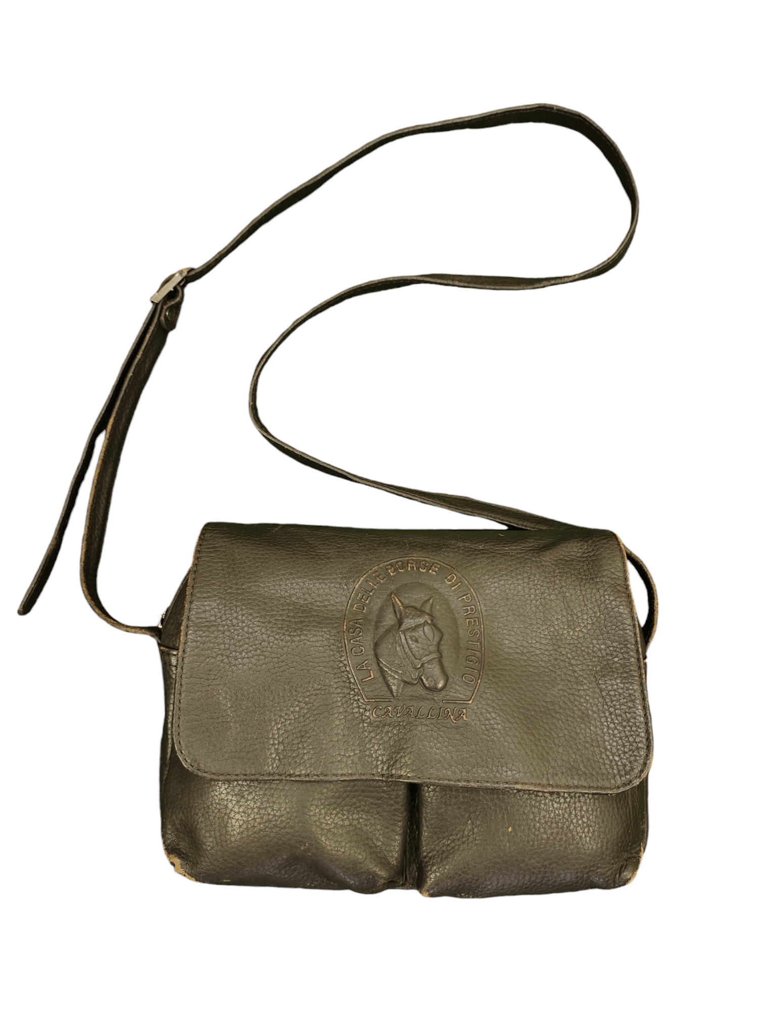 Leather Vintage Cavallina Japan Patina Leather Shoulder Sling Bag Size ONE SIZE - 7 Thumbnail