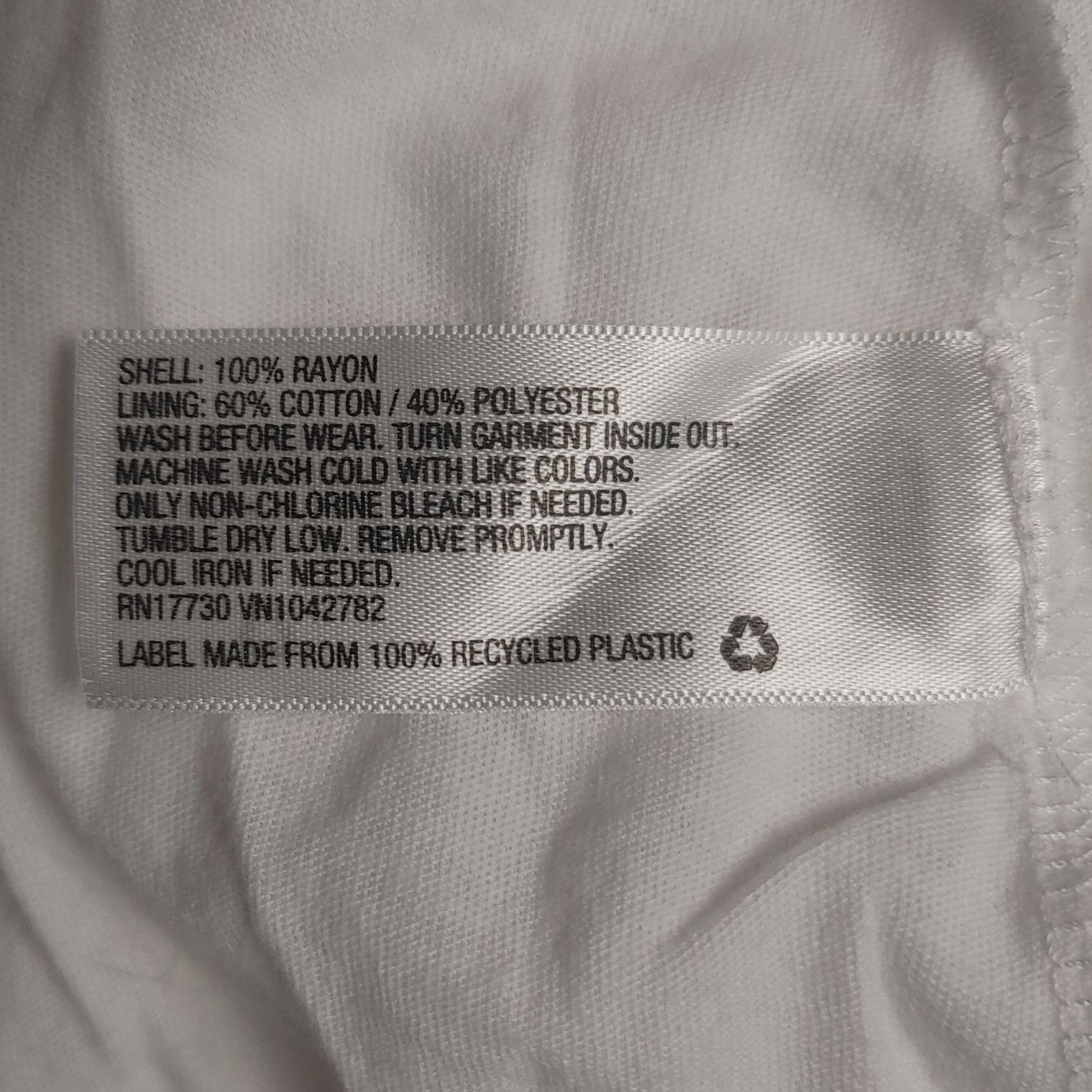 Cherokee Cherokee Women's White Rayon Medium Length Elastic Waist Ski Size 34" / US 12 / IT 48 - 4 Thumbnail