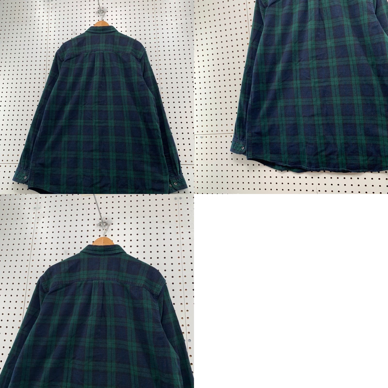 Vintage LL Bean Button Down Shirt Mens XL Tall XLT Green Tartan Plaid Slightly Fitted Size US XL / EU 56 / 4 - 9 Thumbnail