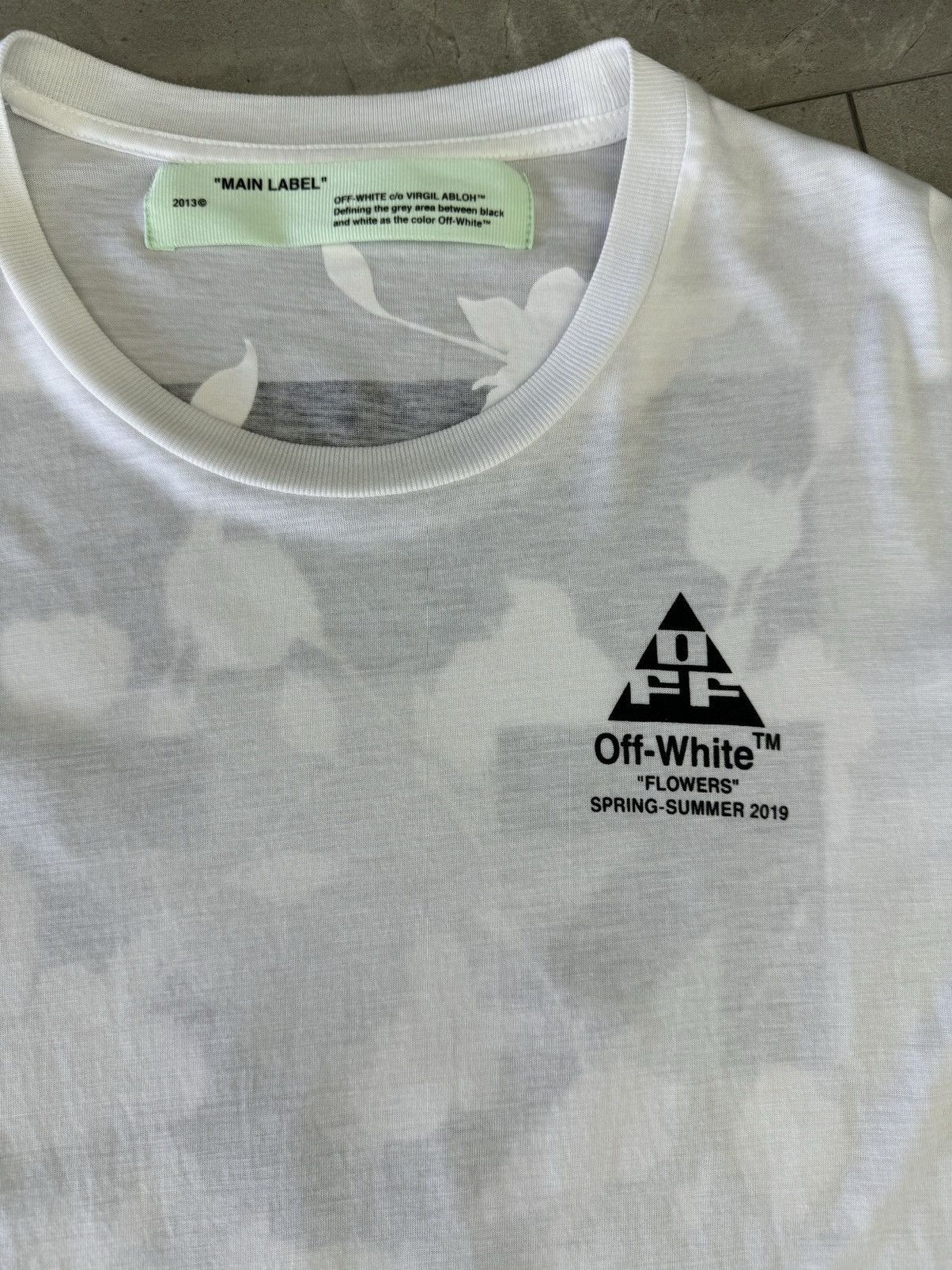 Off-White Off-White Ladies SS19 “Flowers” Shirt Size M / US 6-8 / IT 42-44 - 4 Thumbnail