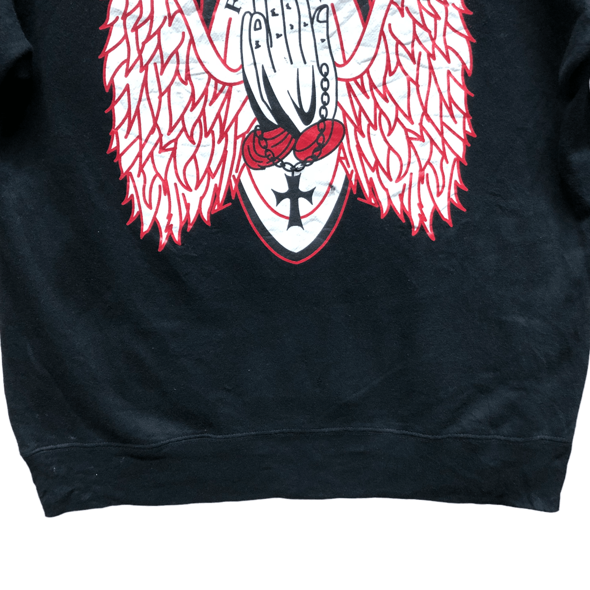 Japanese Brand WINGS OF FREEDOM GRAPHIC HOODIES #5210-180 Size US L / EU 52-54 / 3 - 4 Thumbnail