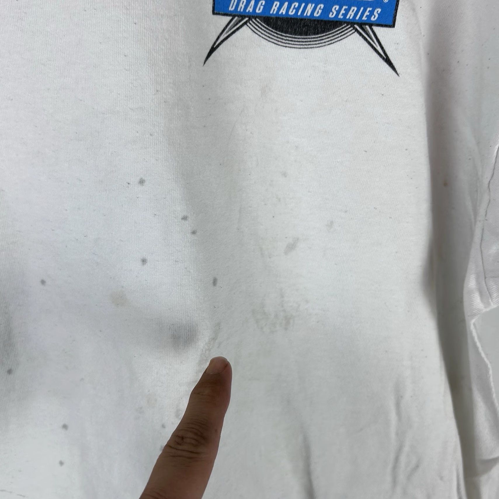 Gildan VINTAGE White NHRA Camping World Drag Racing Series Gildan Shirt 2XL Men Short Sleeve Graphic Print Cars Sports Racing Flaw Size US XXL / EU 58 / 5 - 4 Thumbnail